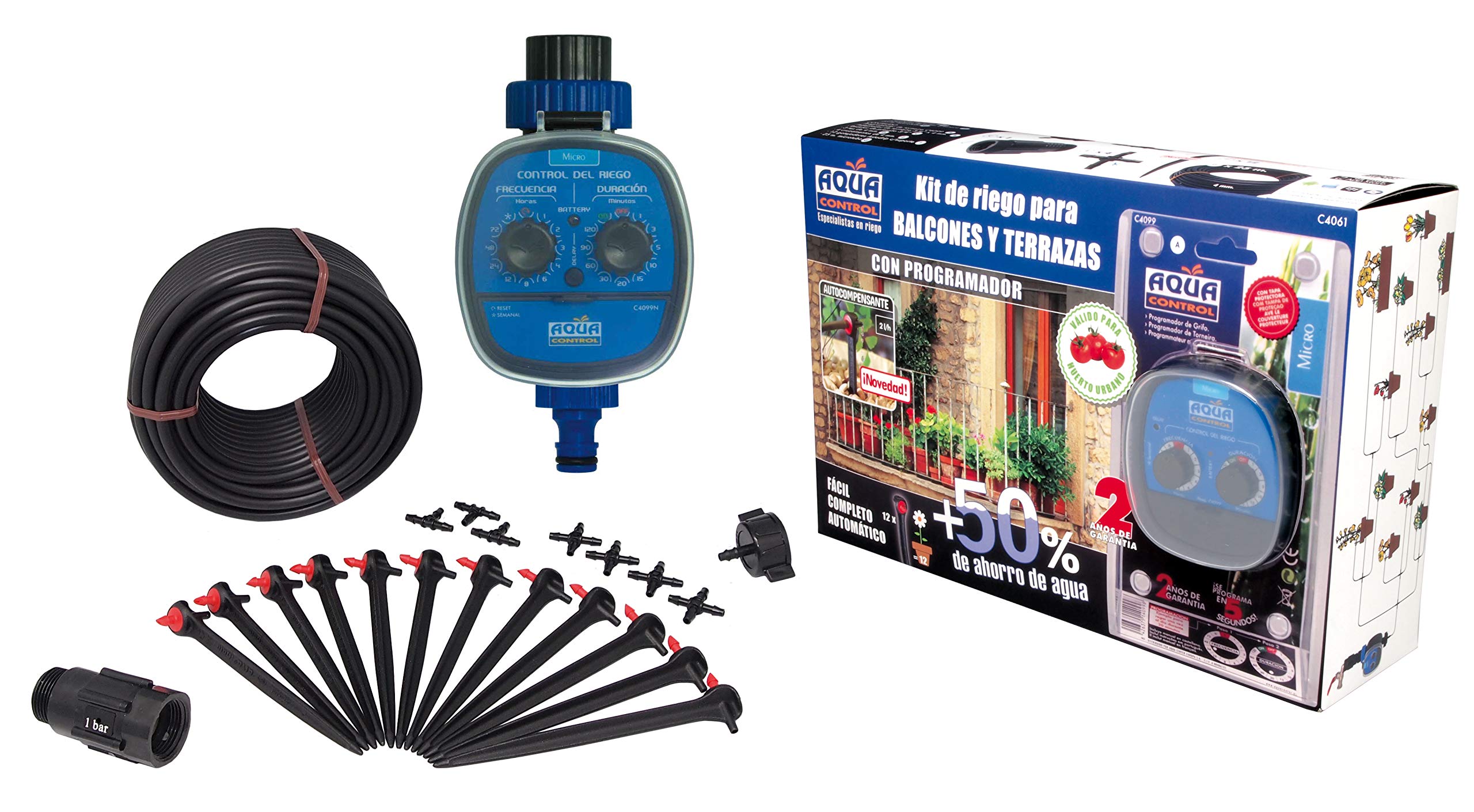 aqua-control-kit-c4061-kit-riego-por-goteo-balcones-con-programador-c4099n-12-go image 1