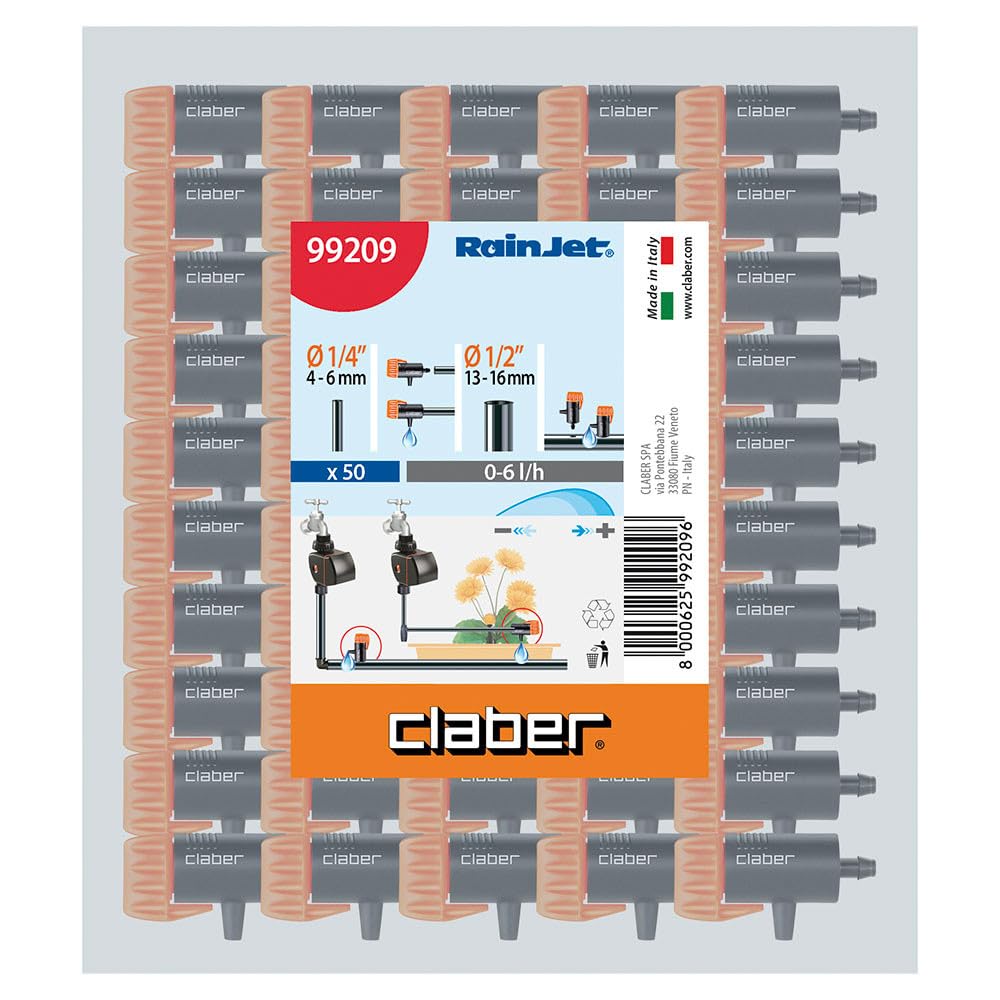 claber-gotero-de-fin-de-l-nea-regulable-0-6-l-h-pack-50-uds image 2