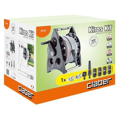 claber-kiros-kit-enrollador-aluminio-con-manguera-20-m-1-2-y-lanza image 7