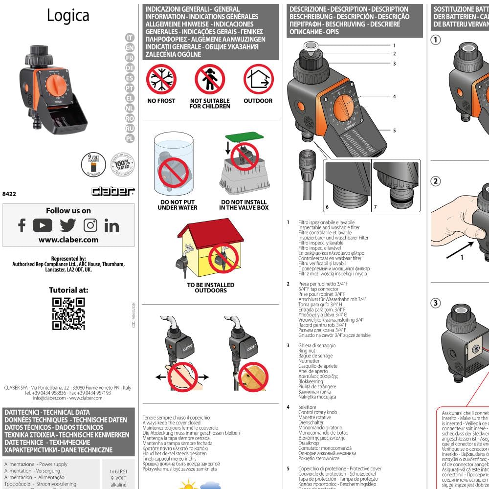 claber-8422-aquauno-logica-programador-riego-digital image 5