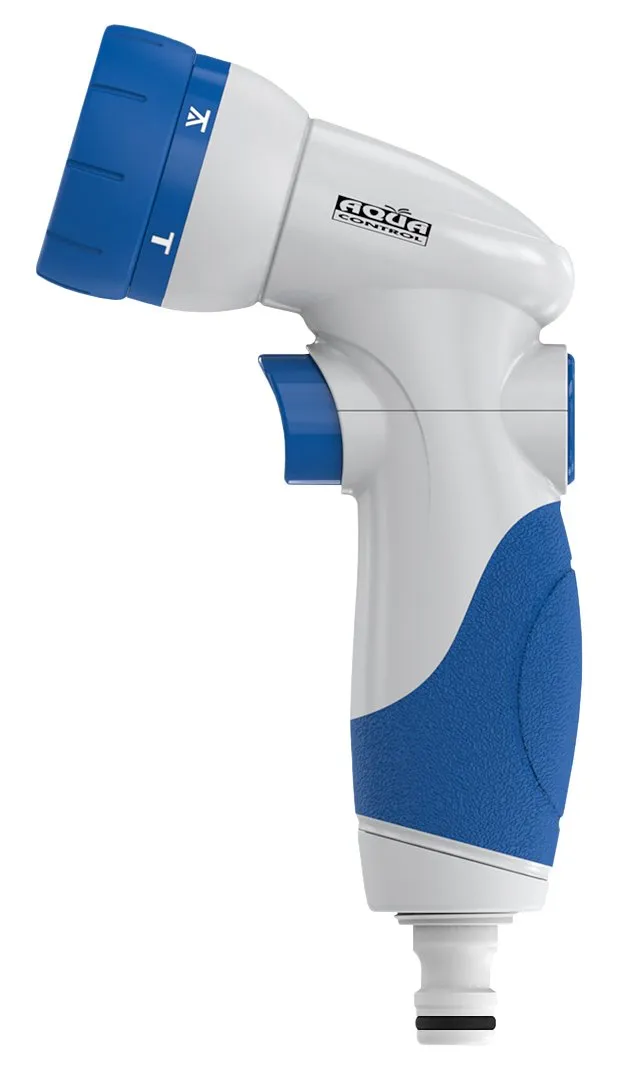 aqua-control-pistola-one-touch-6-formas-azul-blanca image 1