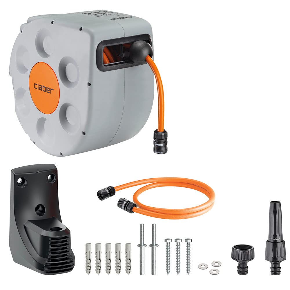 claber-rotoroll-evolution-20-m-enrollador-autom-tico-mural-slow-rewind image 2