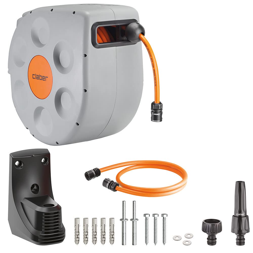 claber-rotoroll-evolution-30-m-enrollador-autom-tico-mural-con-slow-rewind image 2
