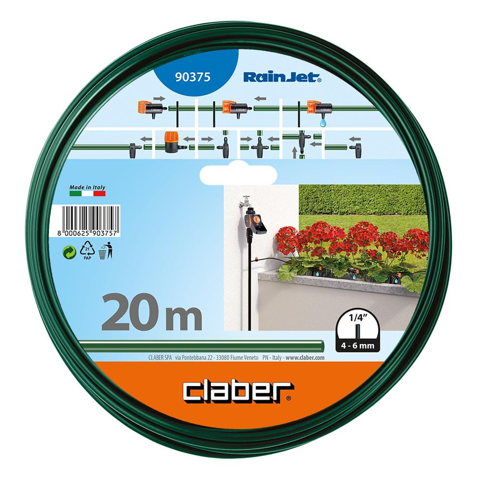 claber-tubo-micro-1-4-4-6-mm-20-m-verde-flexible image 2