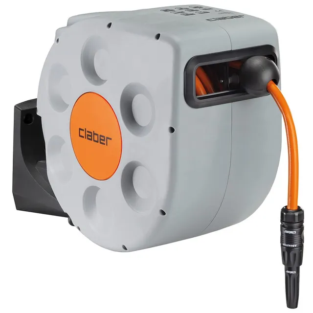 claber-rotoroll-evolution-20-m-enrollador-autom-tico-mural-slow-rewind image 1