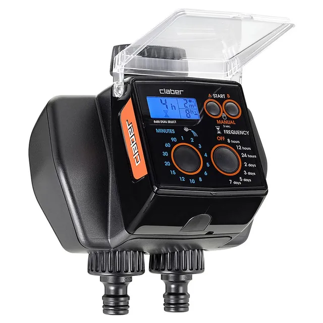 claber-dual-select-programador-autom-tico-de-riego-de-2-botones image 1