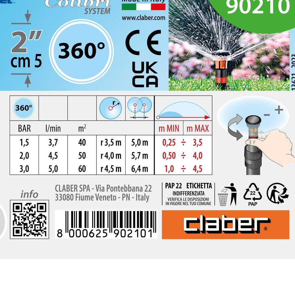 claber-kit-colibri-50m-kit-de-riego-por-goteo-y-microaspersi-n-sin-programador image 3