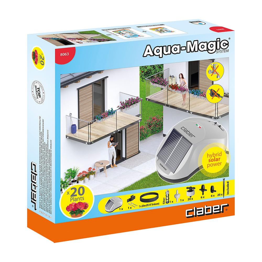 claber-8063-aqua-magic-system-kit-riego-por-goteo-con-panel-solar image 5